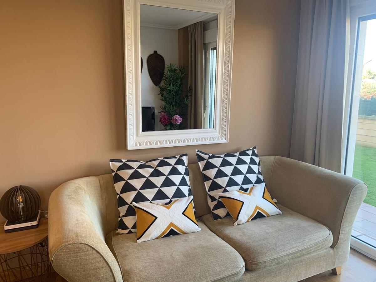 apartamento con jardín privado y barbacoa a 5 min playas santander Exterior foto
