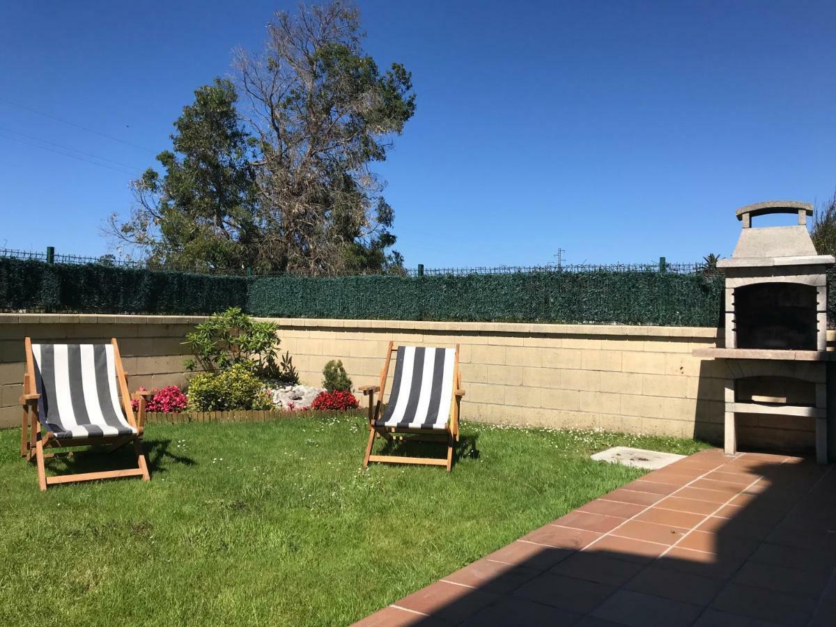 apartamento con jardín privado y barbacoa a 5 min playas santander Exterior foto